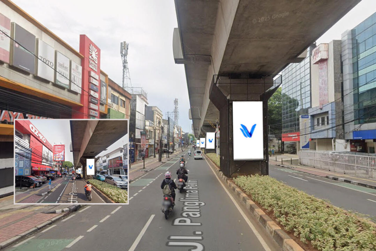 Billboard STATIC BLOK A STATION – SET 3 Jl. Panglima Polim, Kebayoran Baru