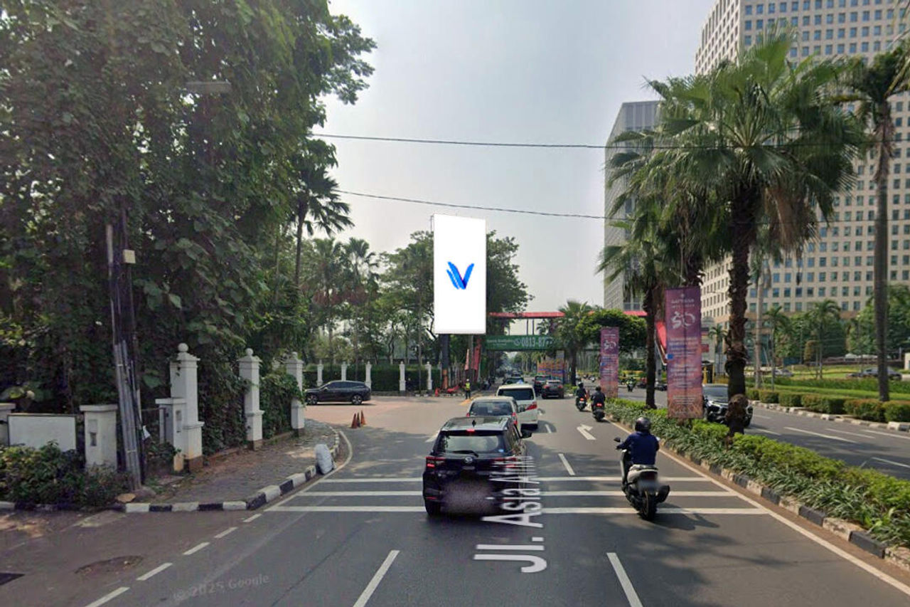 Billboard Jl. Asia Afrika (Titik 5), Jakarta Pusat