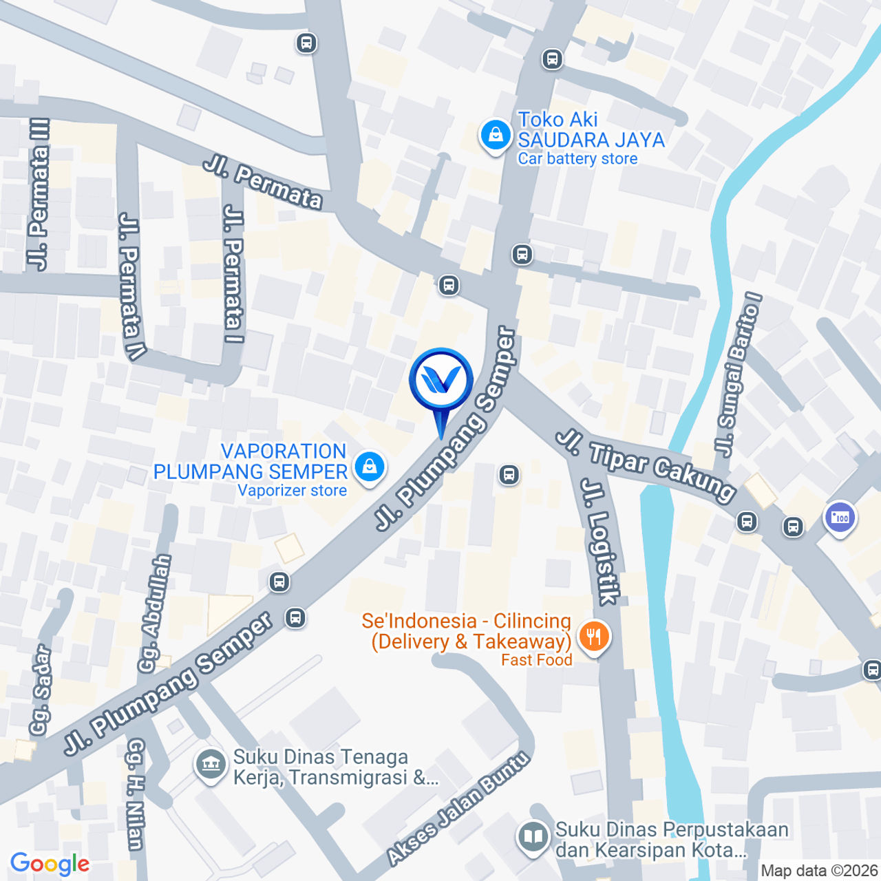 Peta Lokasi Jl. Raya Plumpang Semper, Jakarta Utara