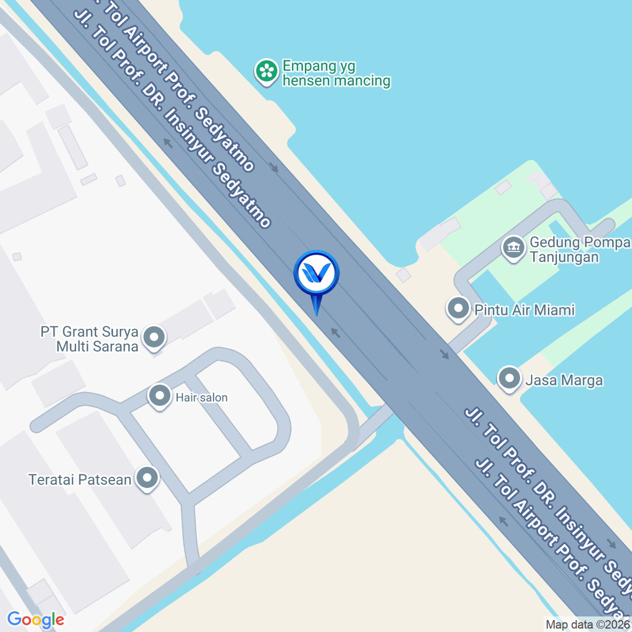 Peta Lokasi Jl. Tol Sediyatmo KM 27+000A, Jakarta Utara