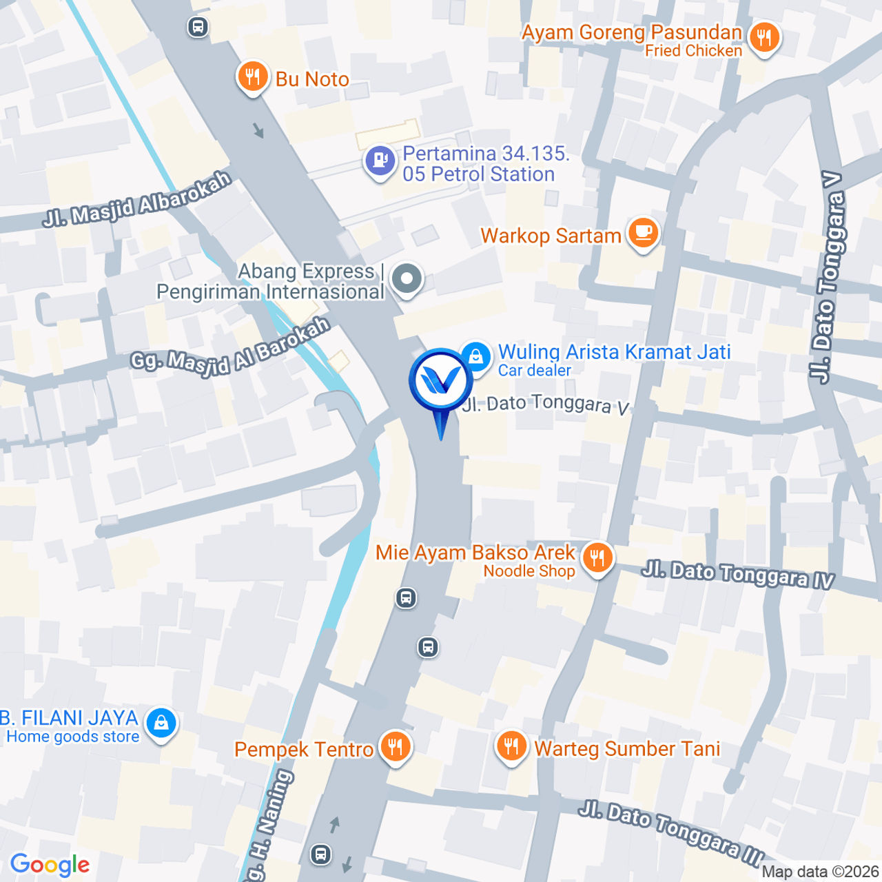 Peta Lokasi Jl. Raya Bogor, Jakarta Timur