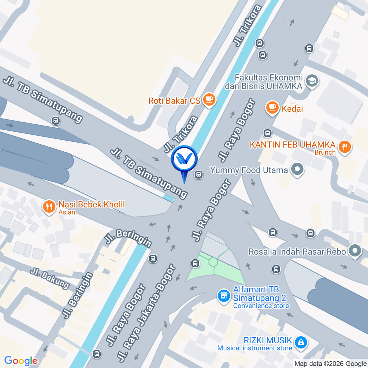 Peta Lokasi JL. TB. SIMATUPANG (FLYOVER PS. REBO) - JAKARTA TIMUR