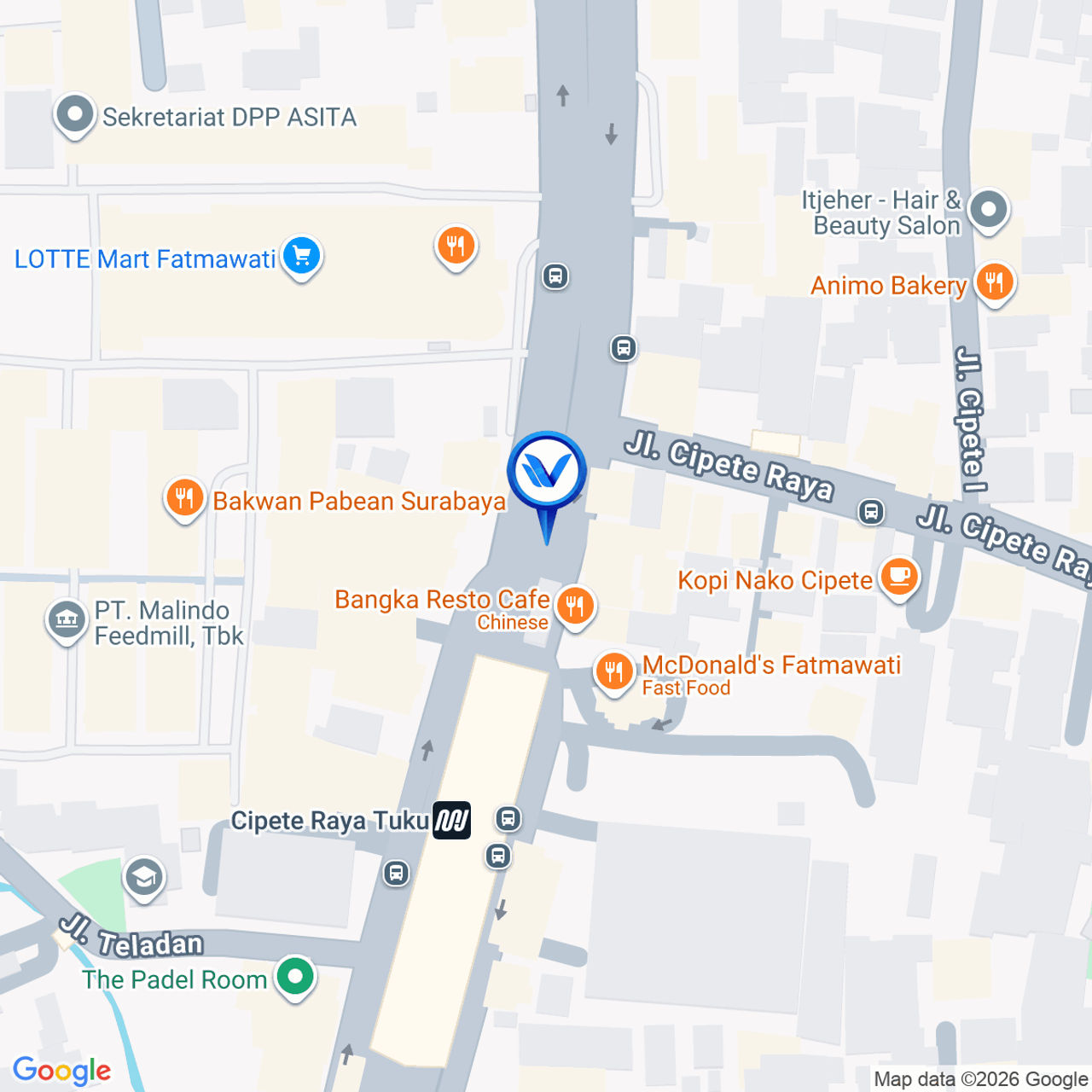 Peta Lokasi Jl. Fatmawati (Dekat Daeler Daihatsu), Jakarta Selatan