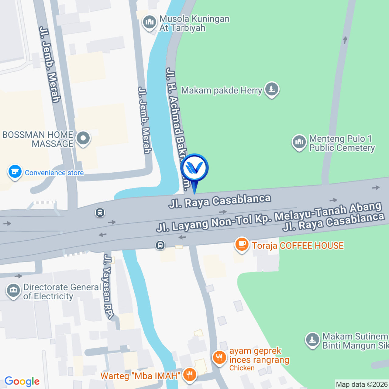 Peta Lokasi Jl. Dr Satrio Kota Kasablanka (to Kp. Melayu), Jakarta Selatan