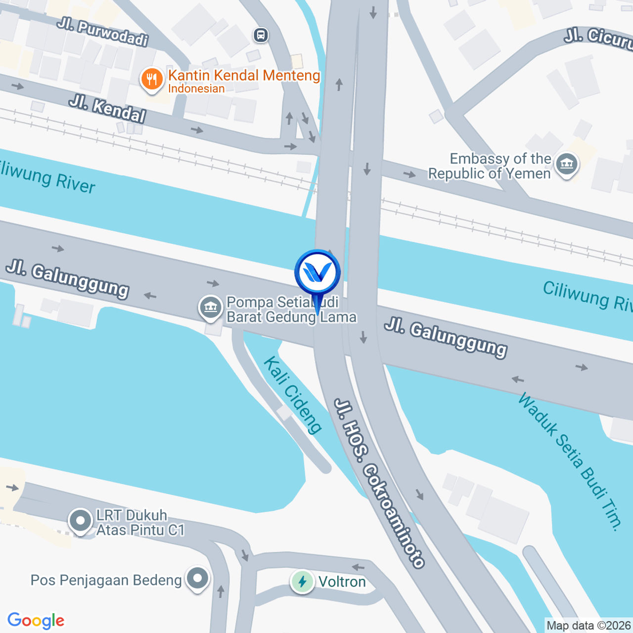 Peta Lokasi Jl. Galunggung Fly Over Hoscokroaminoto, Jakarta Selatan