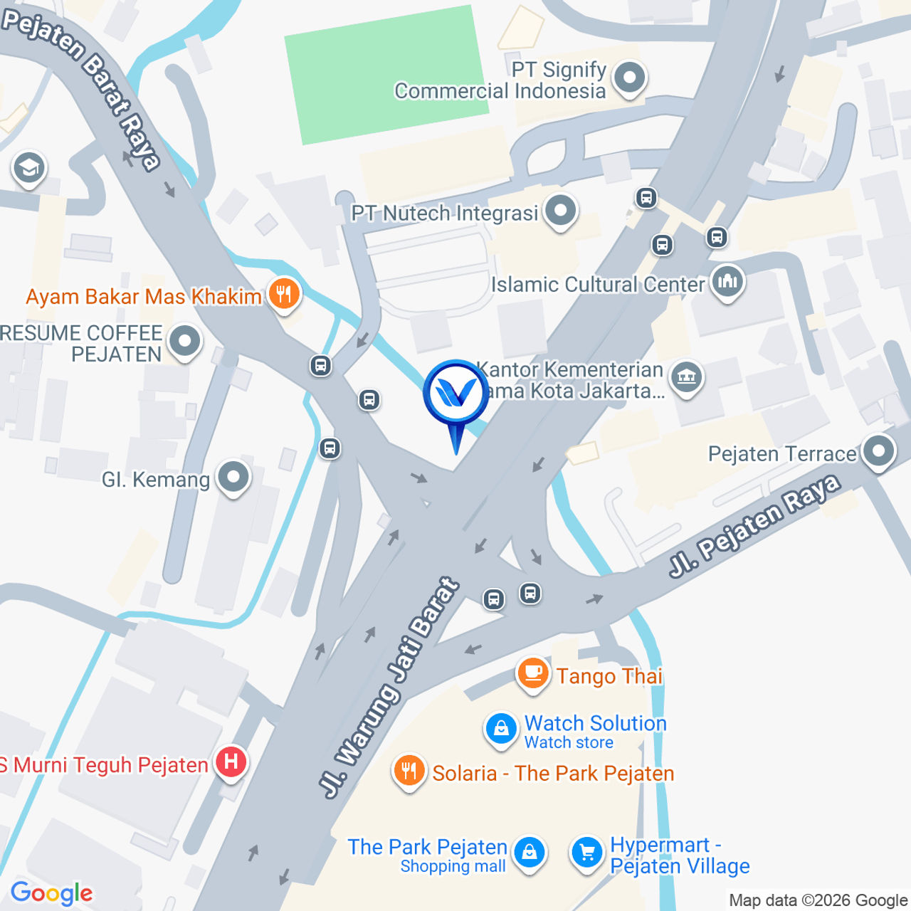 Peta Lokasi Jl. Warung Jati Barat - Jl. Pejaten Barat, Jakarta Selatan