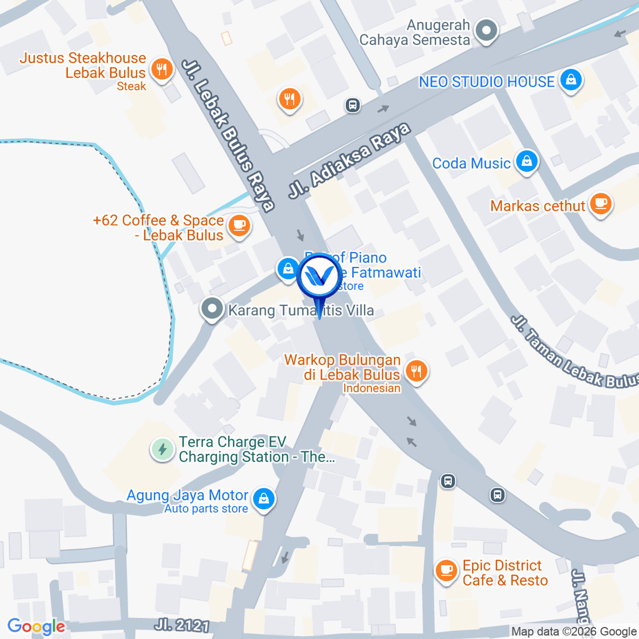 Peta Lokasi Jl. LEBAK BULUS RAYA, JAKARTA SELATAN