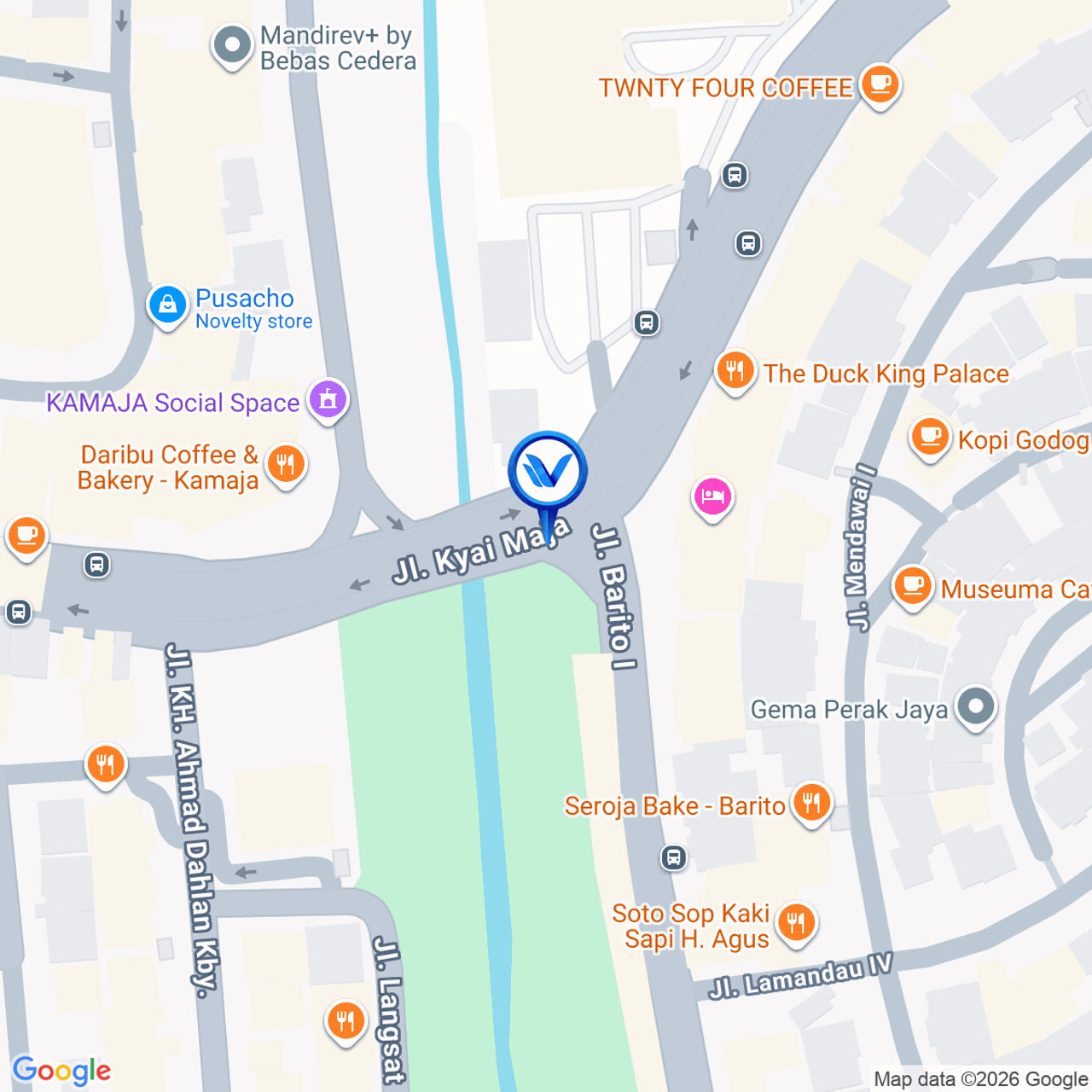 Peta Lokasi Jl. Kyai Maja, Jakarta Selatan