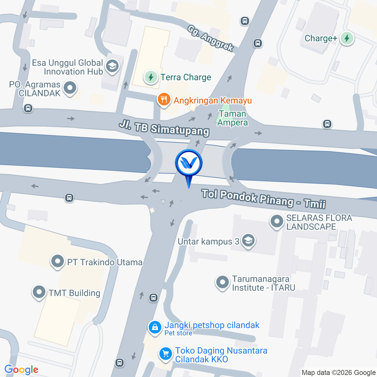 Peta Lokasi Jl. Raya Cilandak KKO, Jakarta Selatan