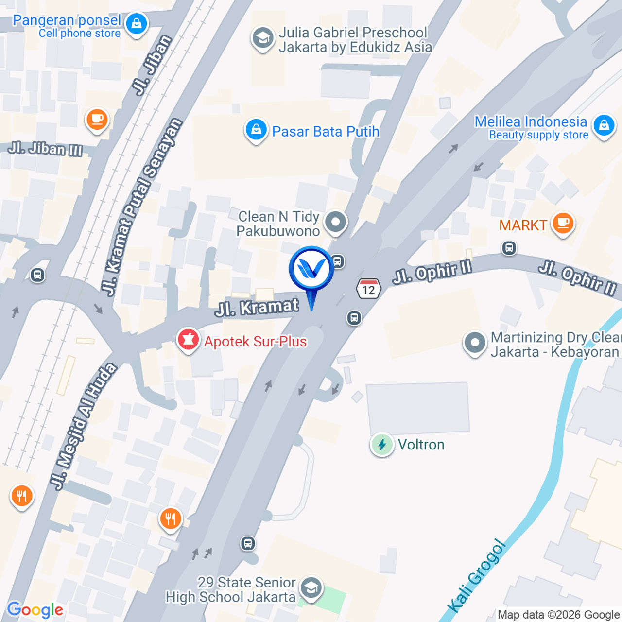 Peta Lokasi JL. TEUKU NYAK ARIEF (KAMPUS BINUS), Jakarta Selatan