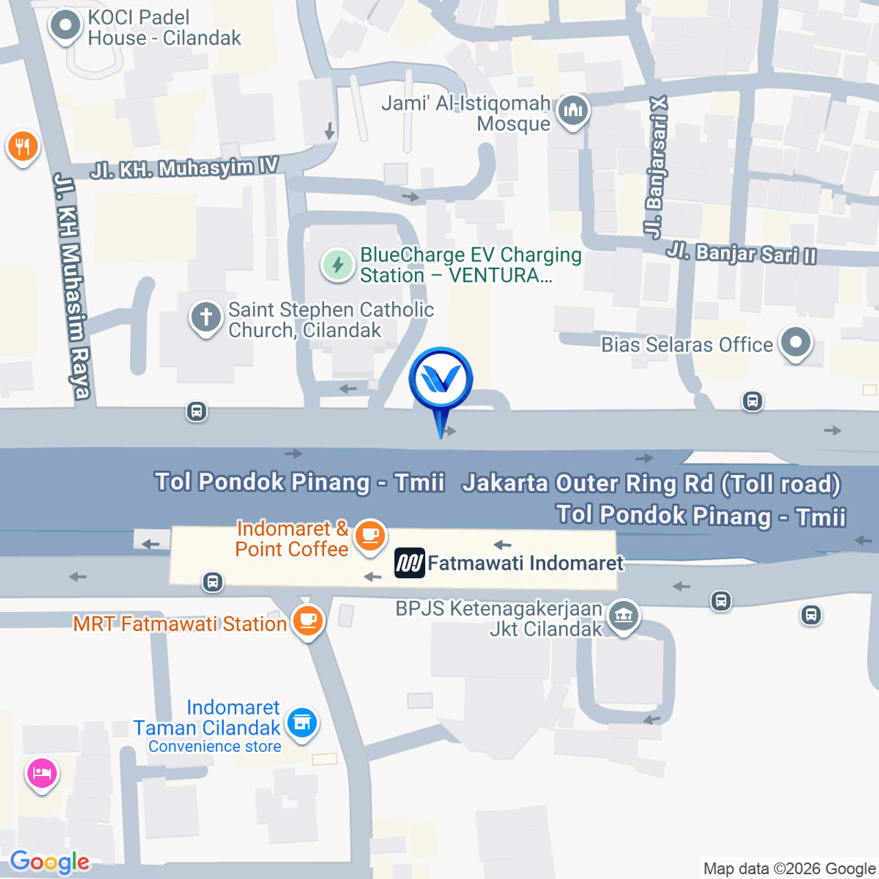 Peta Lokasi JL. RA Kartini No. 26, Jakarta Selatan