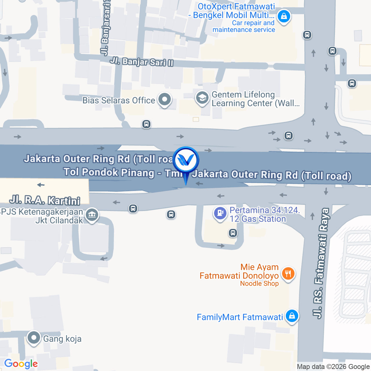 Peta Lokasi Jl. RA Kartini, Cilandak Barat (LED FATMAWATI STATION STAND ALONE - SET 1), Jakarta Selatan