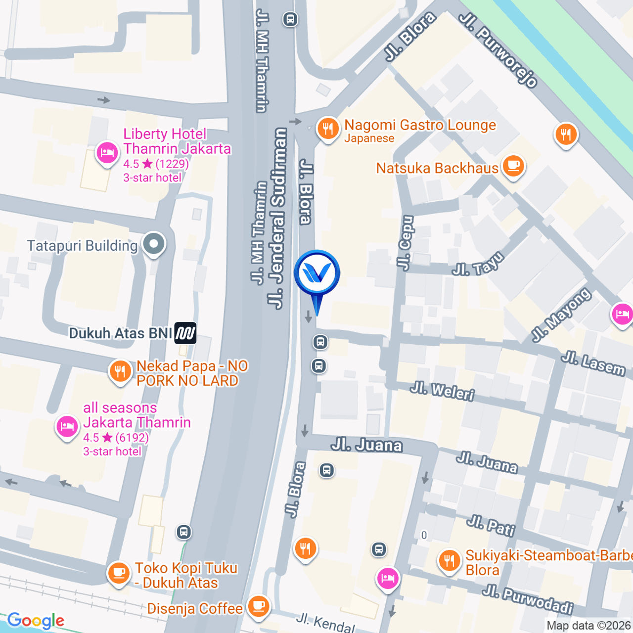 Peta Lokasi Jl. Blora No.9 Menteng, Jakarta Pusat