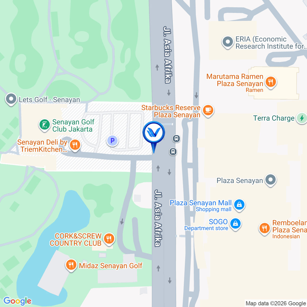 Peta Lokasi Jl. Asia Afrika (Titik 5), Jakarta Pusat