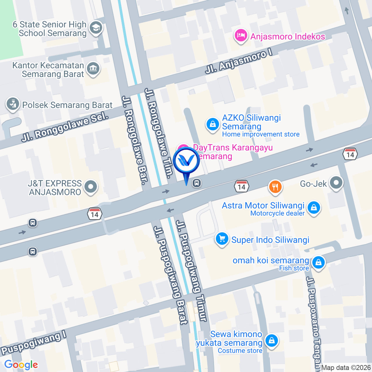 Peta Lokasi Jl. Jend Sudirman depan Ace Hardware, Semarang