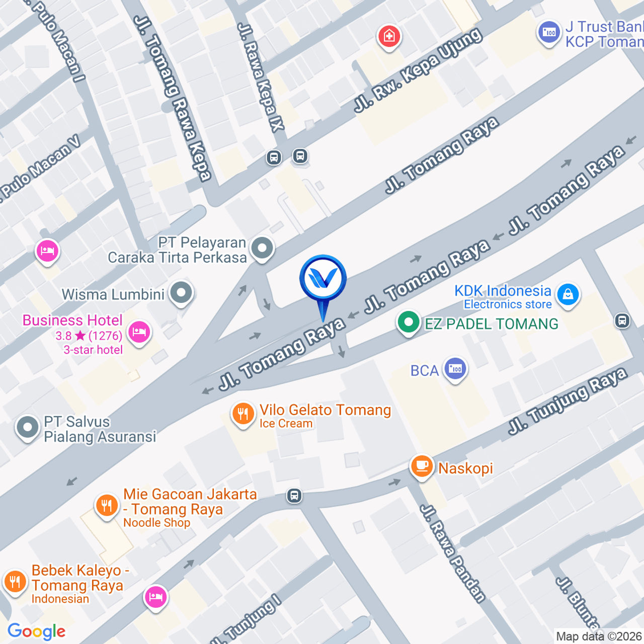 Peta Lokasi Jl. Tomang Raya, Jakarta Pusat