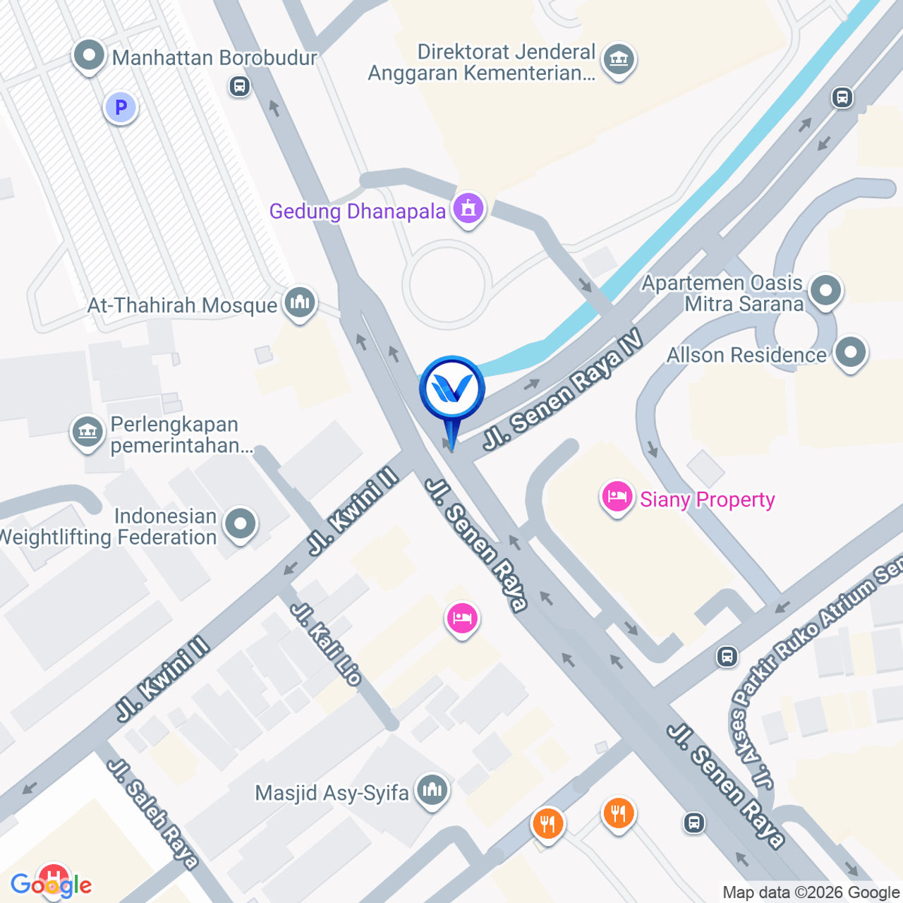 Peta Lokasi Jl. Senen Raya No. 7, Jakarta Pusat