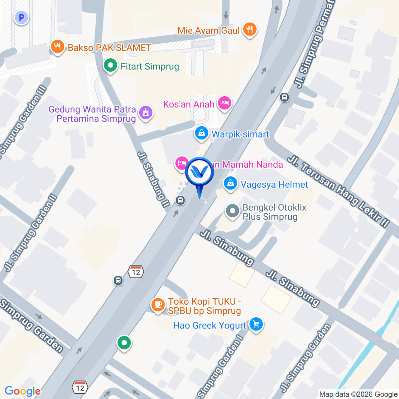 Peta Lokasi Jl. Teuku Nyak Arief, Jakarta Selatan