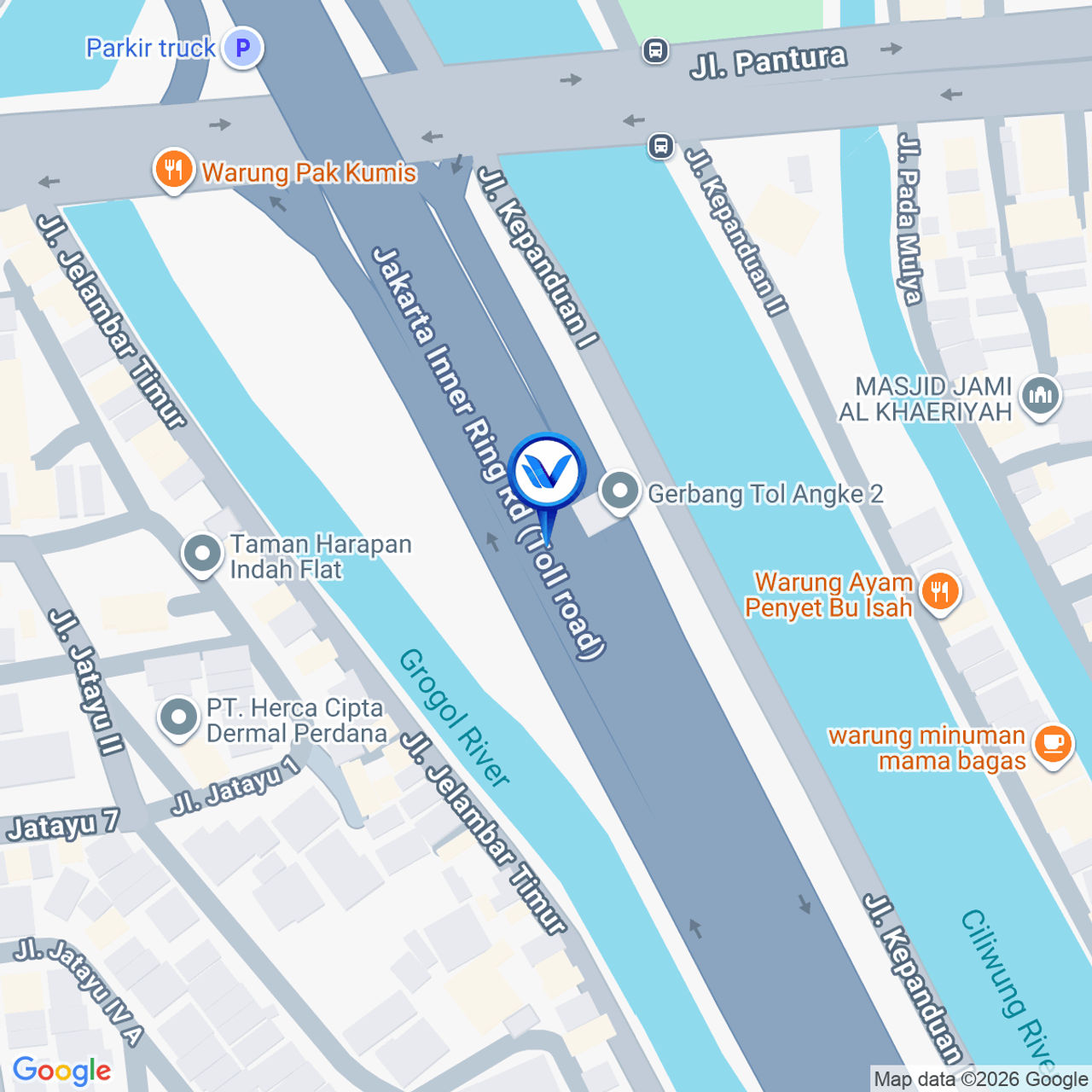 Peta Lokasi Jl. Prof.Dr. Latumenten KM.17+600A, Jakarta Barat