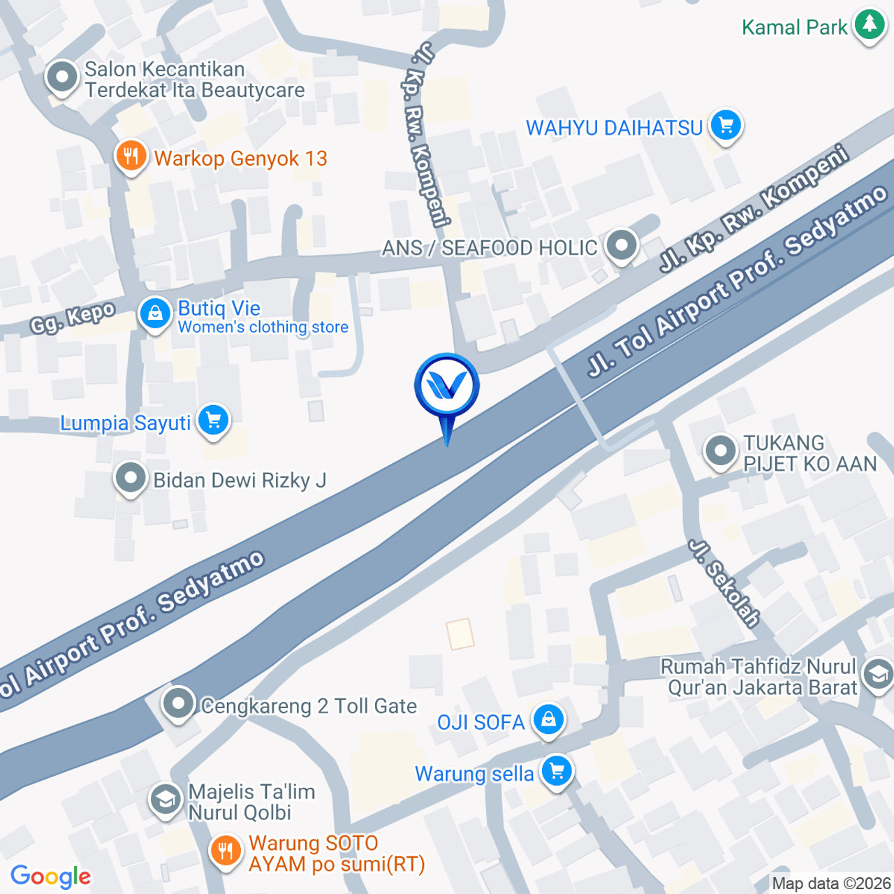 Peta Lokasi Jl. Tol Sedyatmo KM.30+350B, Jakarta Barat