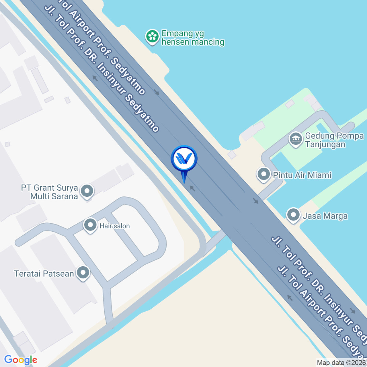 Peta Lokasi Jl.Tol Sedyatmo KM.27+000B, Jakarta Utara