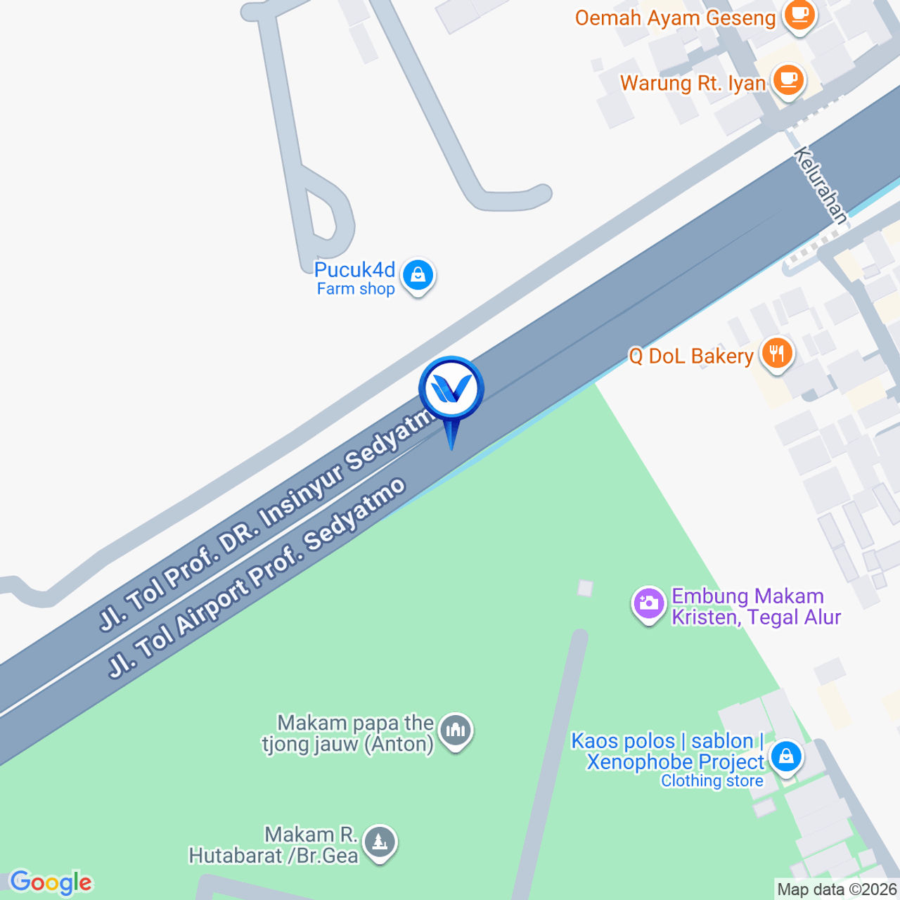 Peta Lokasi Jl. Tol Sedyatmo KM.30+240A, Jakarta Barat