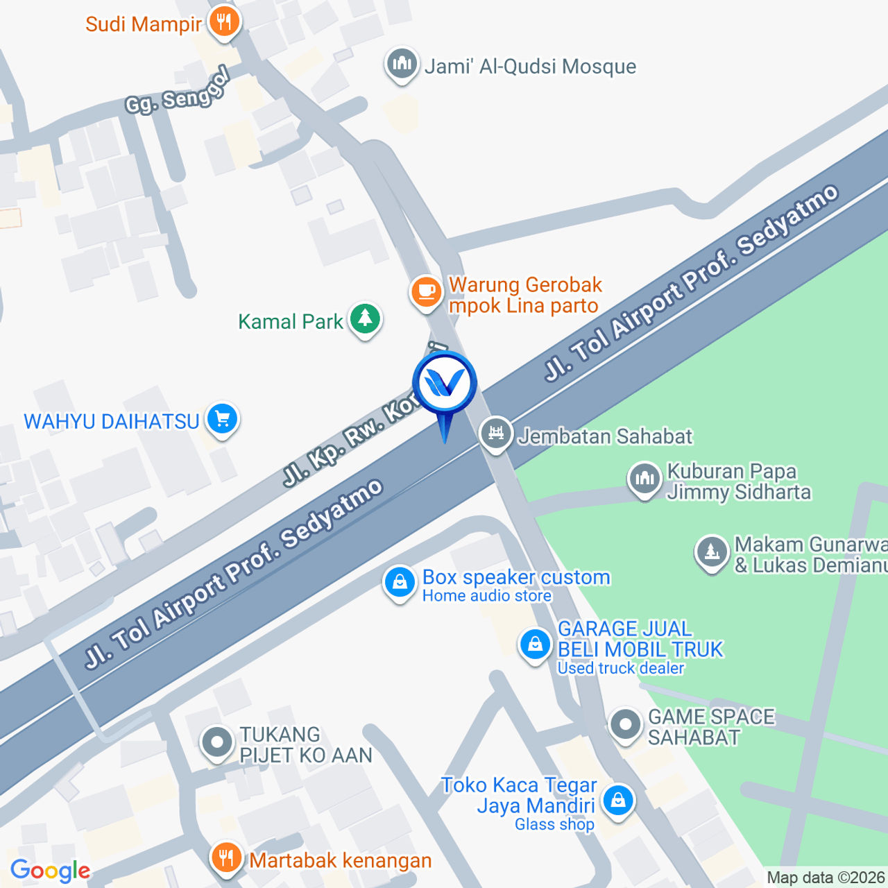 Peta Lokasi TOL SEDYATMO KM. 30 + 457 B (BANDARA SOEKARNO HATTA), JAKARTA BARAT