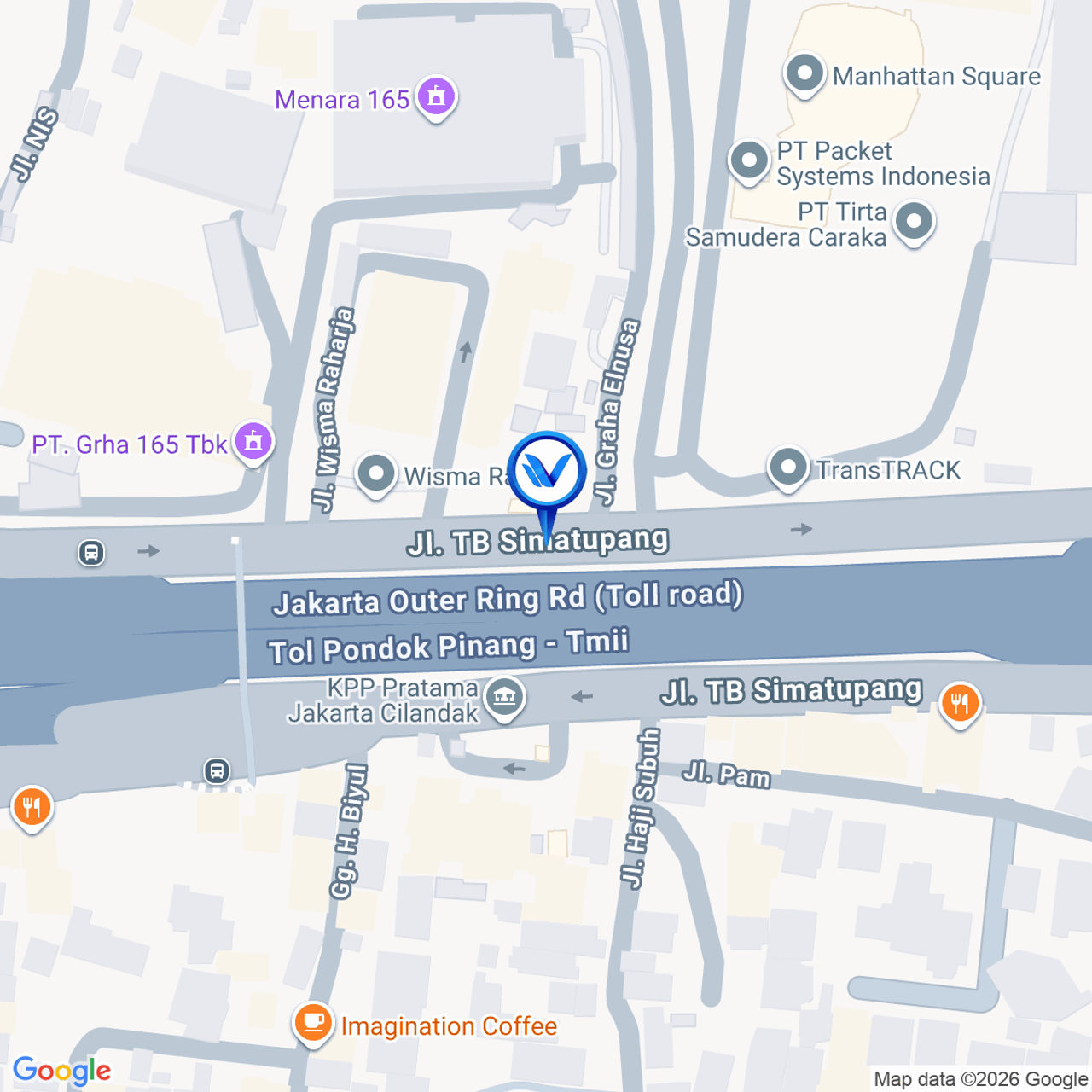Peta Lokasi Jl. TB Simatupang - The Manhattan Square - Cilandak, Jakarta Selatan