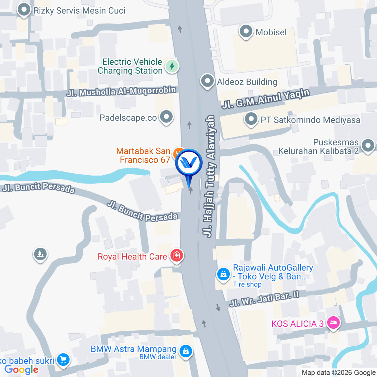 Peta Lokasi Jl. Buncit Raya - Pancoran, Jakarta Selatan