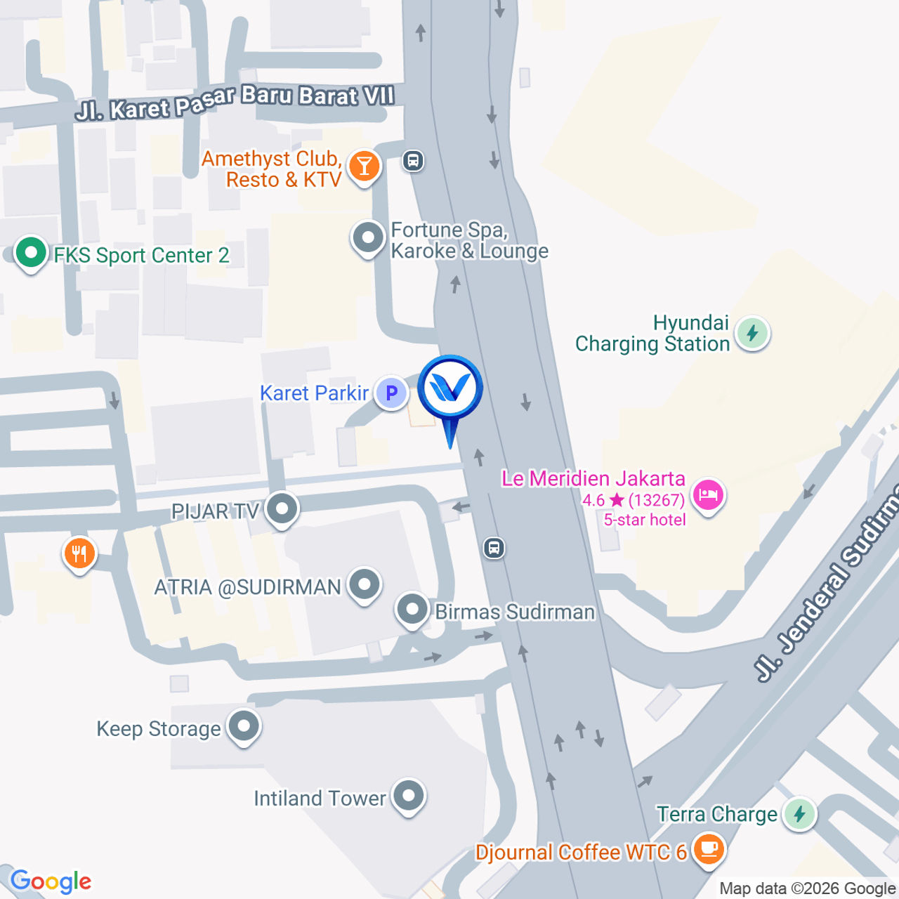 Peta Lokasi Jl. KH. Mas Mansyur, Jakarta Pusat