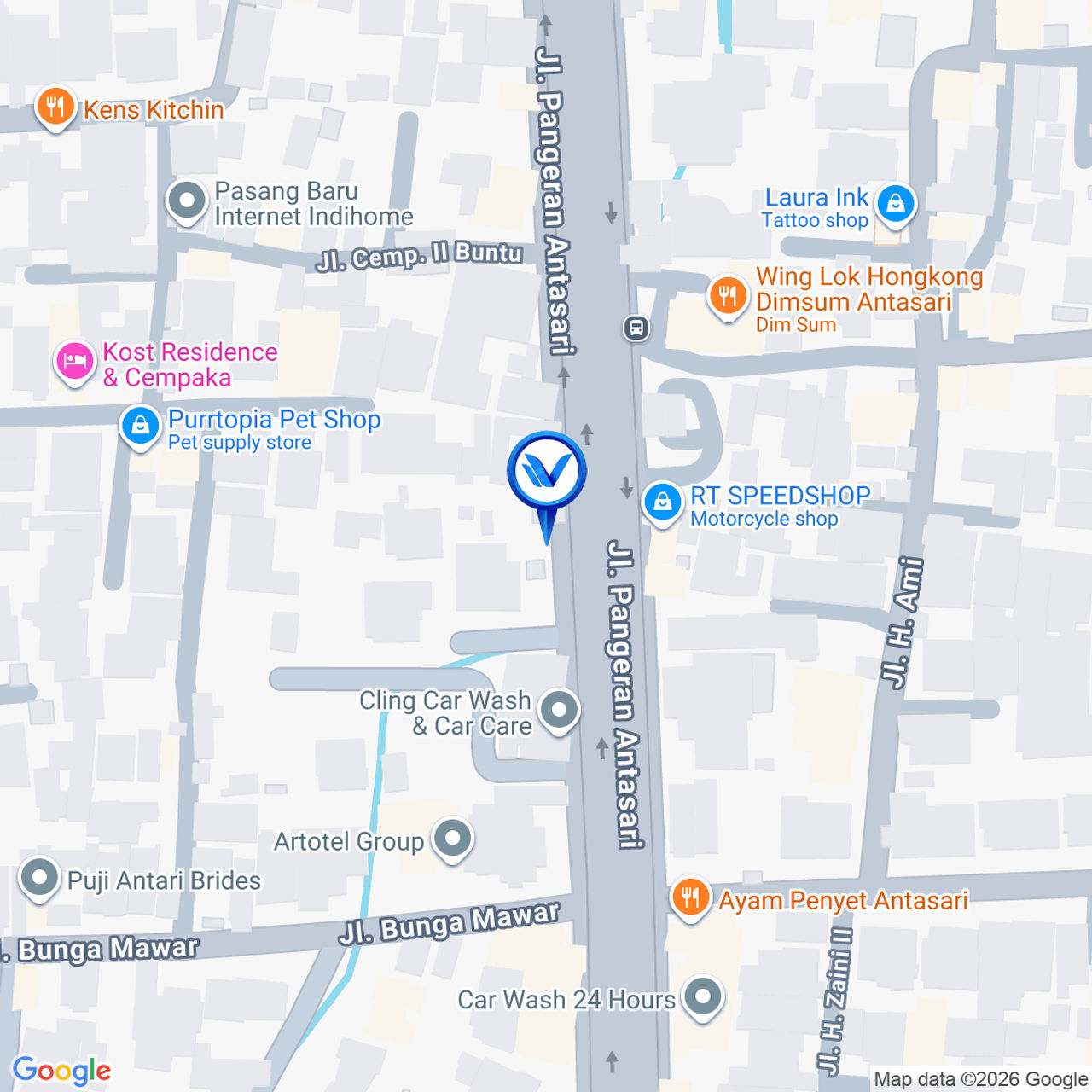 Peta Lokasi Jl. Pangeran Antasari No. 88, Jakarta Selatan