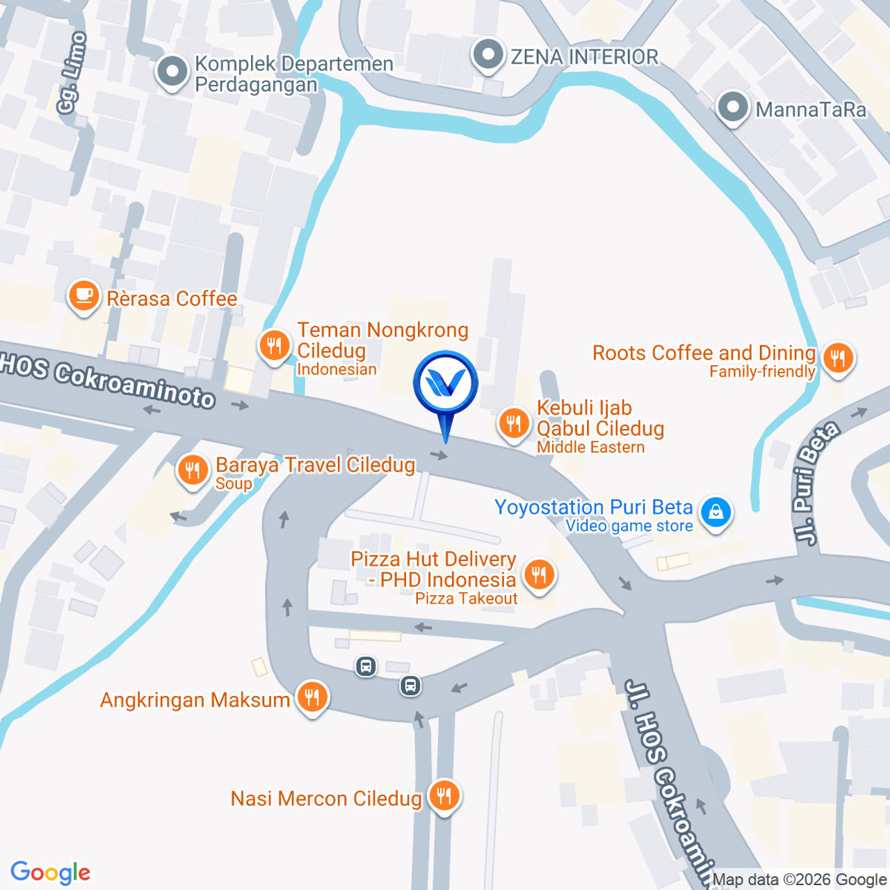 Peta Lokasi Jl. Ciledug Raya No.3 (Dekat Perumahan Puri Beta), Tangerang