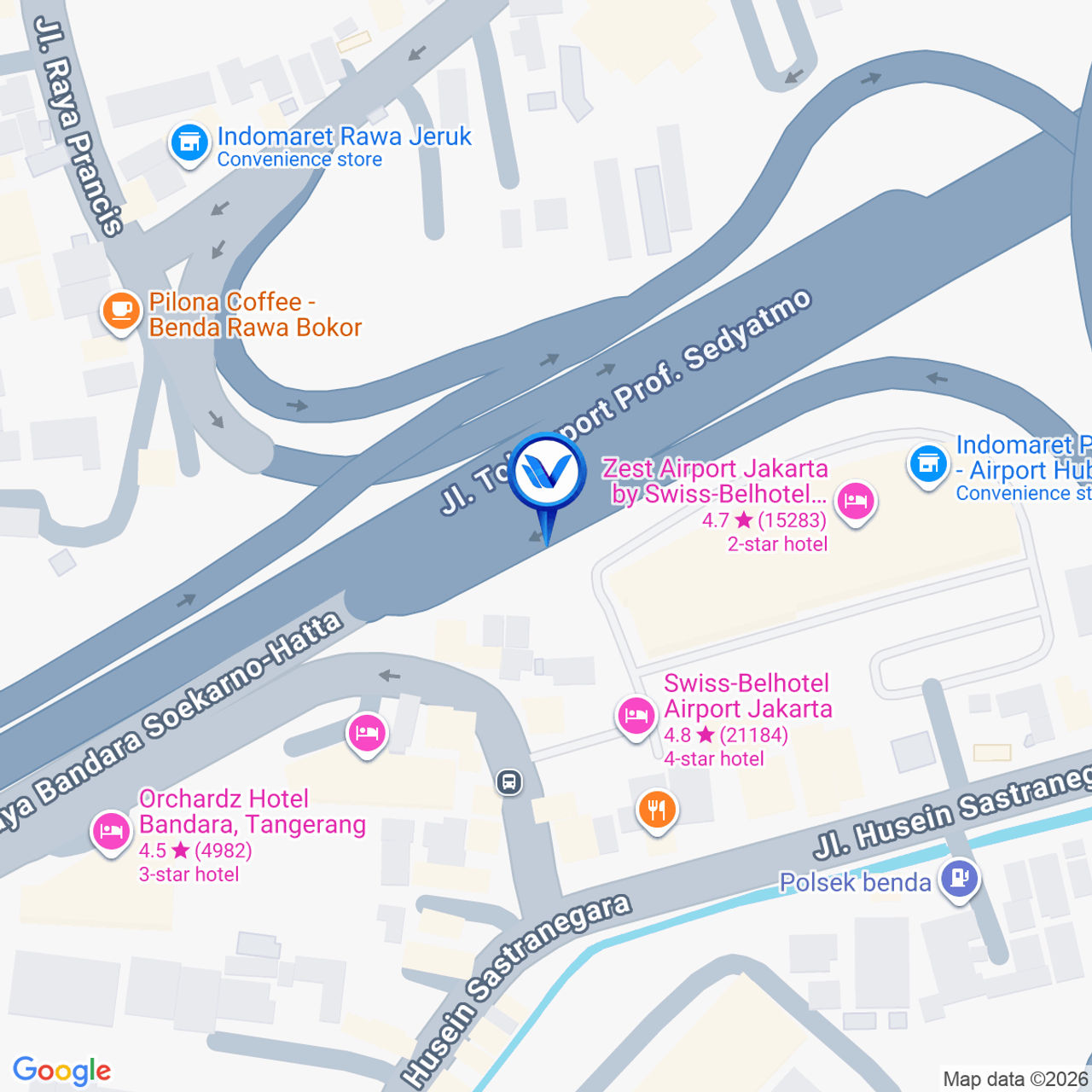 Peta Lokasi Jl. Prof. Dr. Sedyatmo (KM32+500), Tangerang