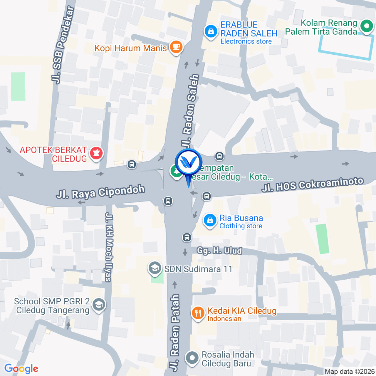 Peta Lokasi Jl. Raya Hasyim Asyahri ( Perempatan Ciledug), Tangerang Kota