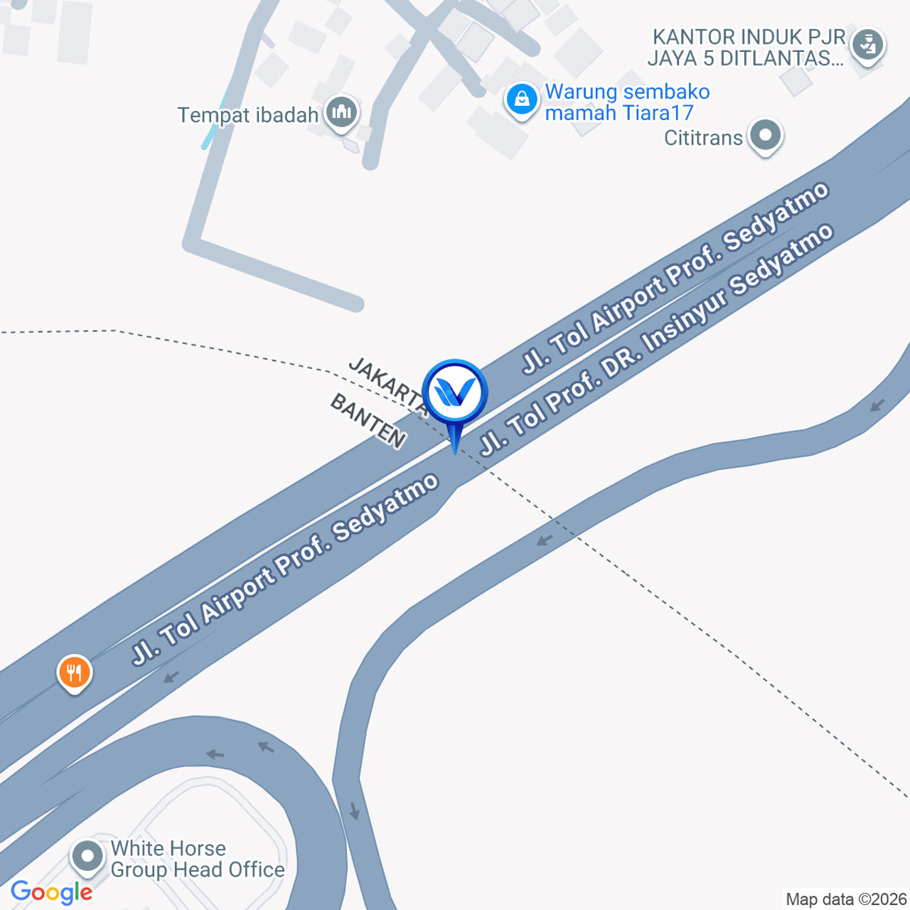 Peta Lokasi Sedyatmo Tol Road KM 31+200, Tangerang