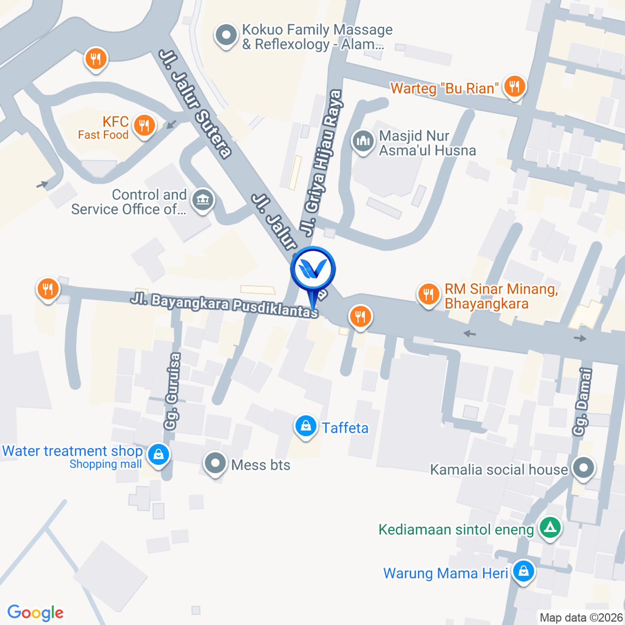 Peta Lokasi Jl. Bhayangkara - Alam Sutera, Tangerang