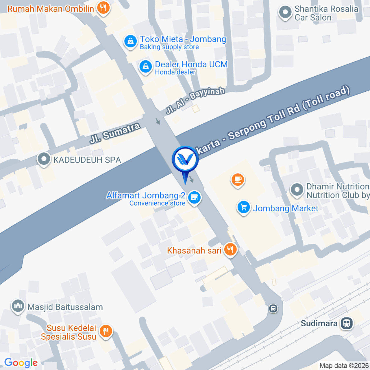 Peta Lokasi Jl. Raya Pasar Jombang, Tangerang Selatan