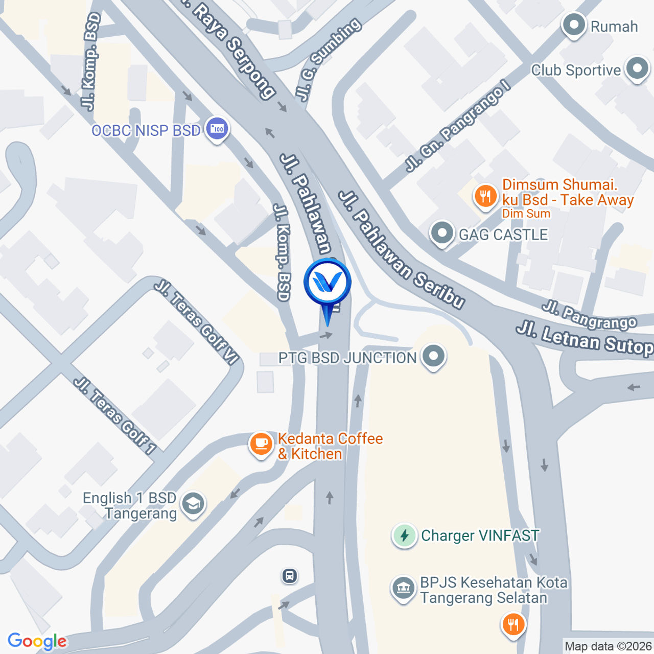 Peta Lokasi Jl. Pahlawan Seribu (Samp. BSD Junction), Tangerang Selatan