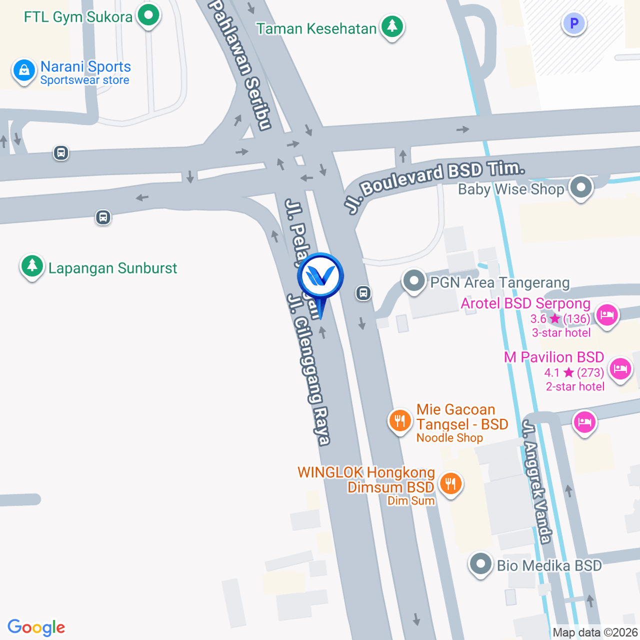 Peta Lokasi Jl. Subjianto joyohadikusumo, Tangerang Selatan