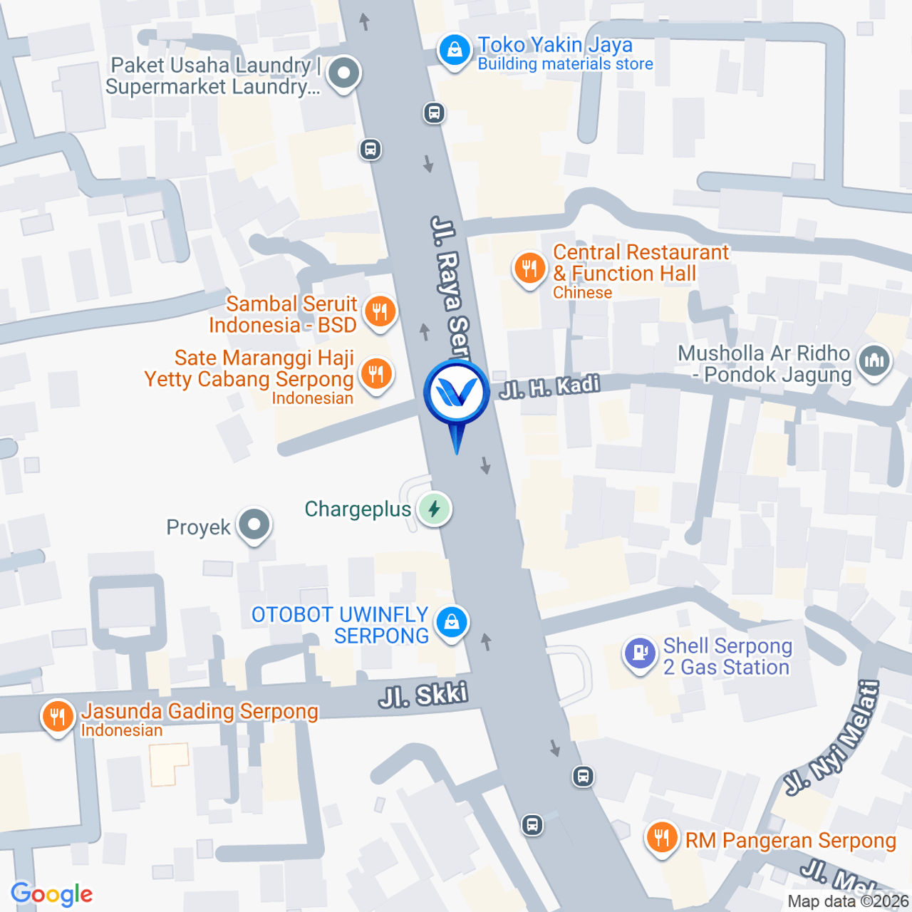 Peta Lokasi Jl. Raya Serpong (Indomaret Assobirin), Tangerang Selatan