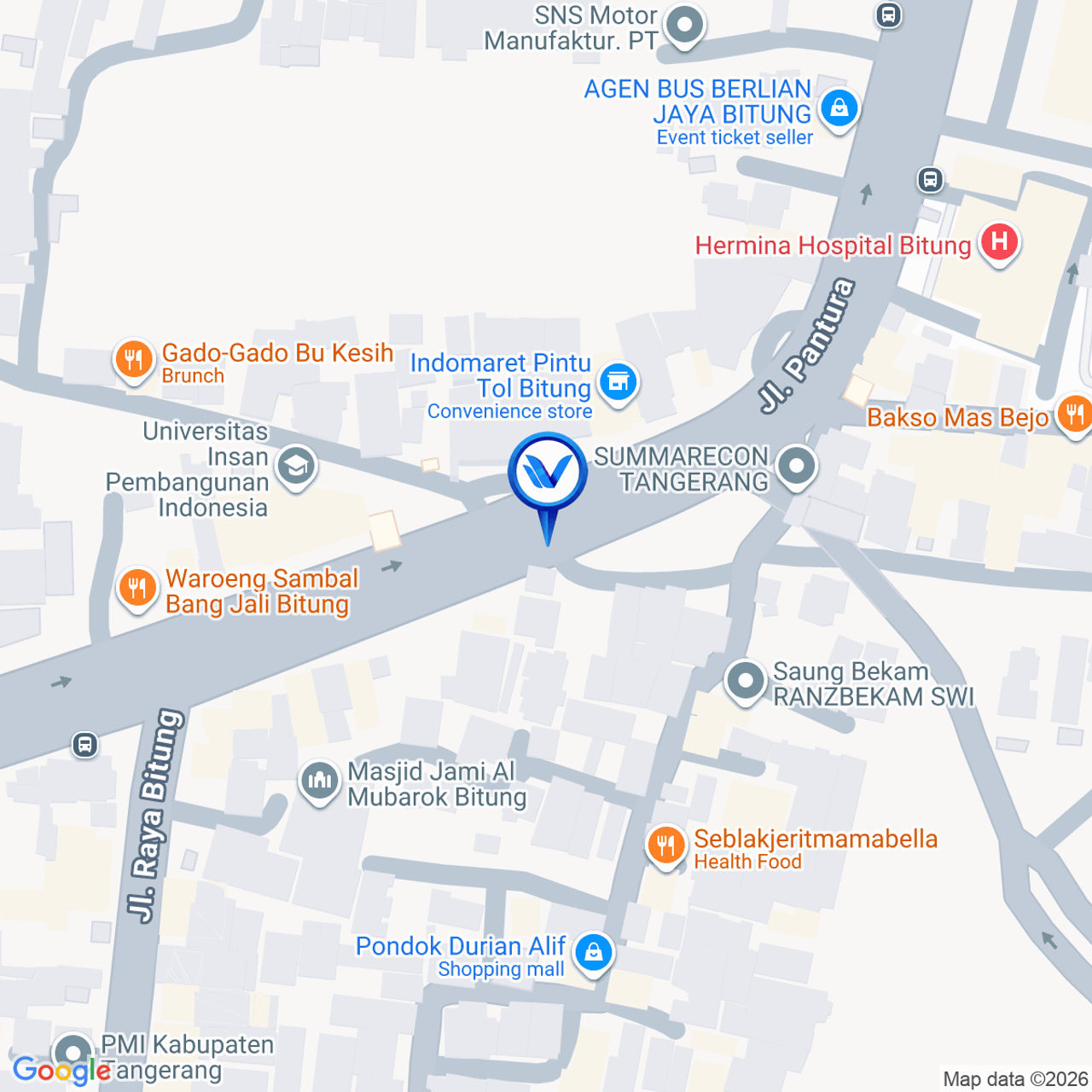 Peta Lokasi Jl. Raya Serang Kadu Jaya (Pertigaan Bitung), Tangerang