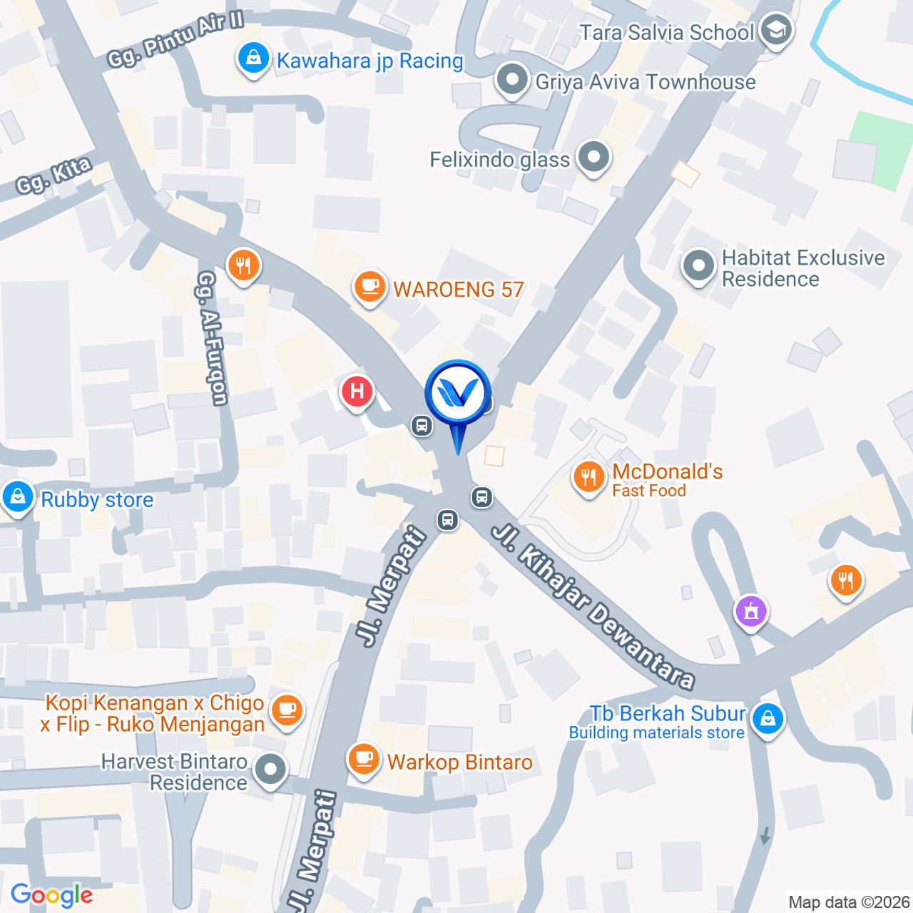 Peta Lokasi Jl. Cendrawasih Raya, Sawah Lama Ciputat, Tangerang Selatan