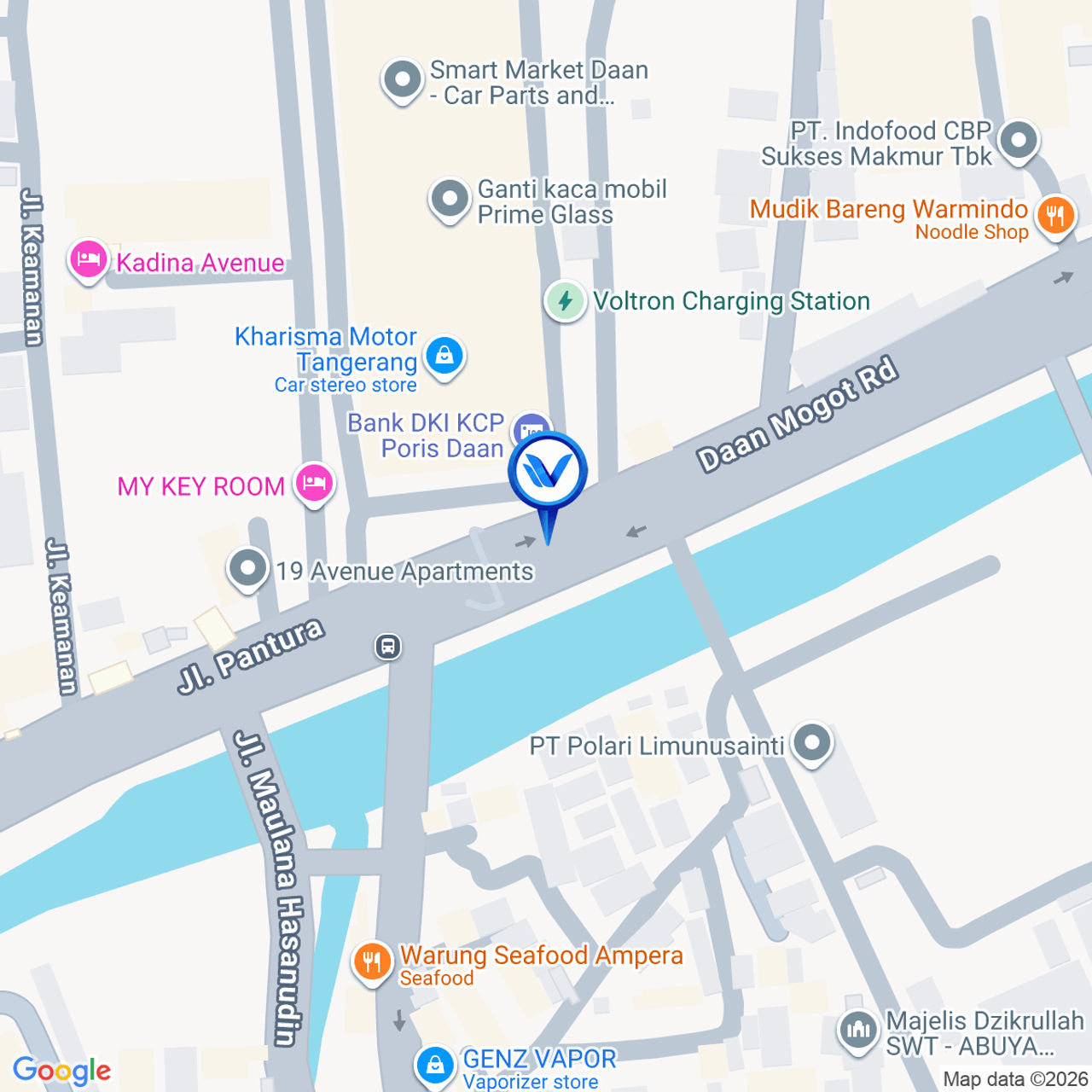 Peta Lokasi Jl. Raya Daan Mogot - Dekat Pertigaan Poris, Kota Tangerang