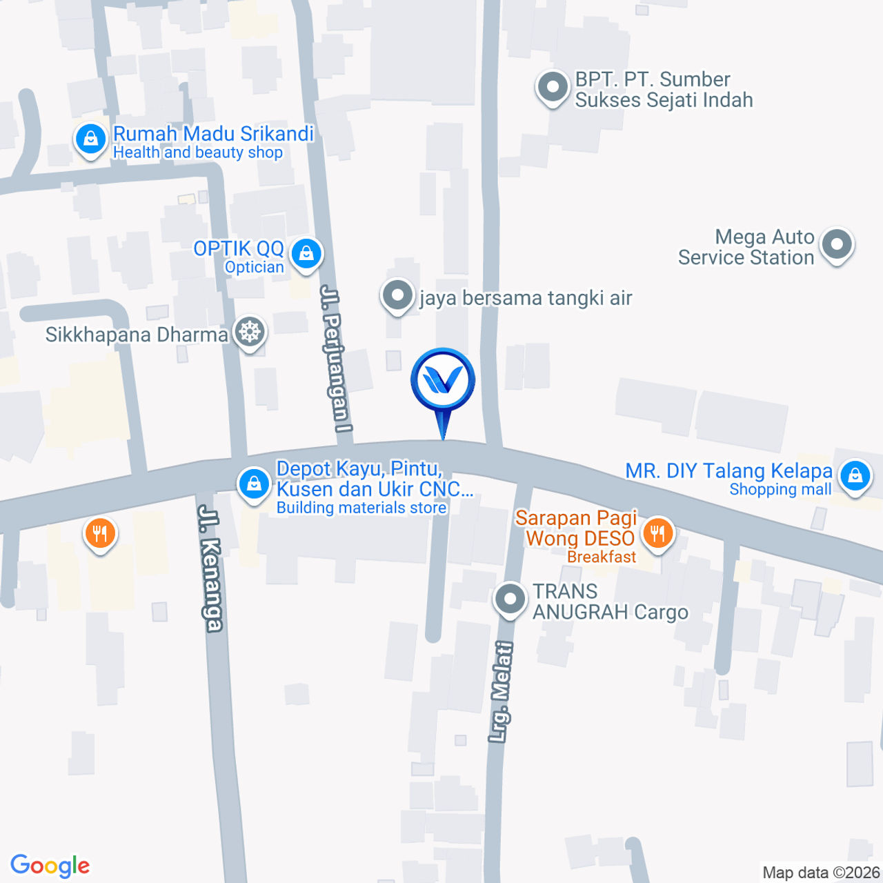 Peta Lokasi Jl. Lintas Sumatera Palembang Km 16, Sumatera Selatan