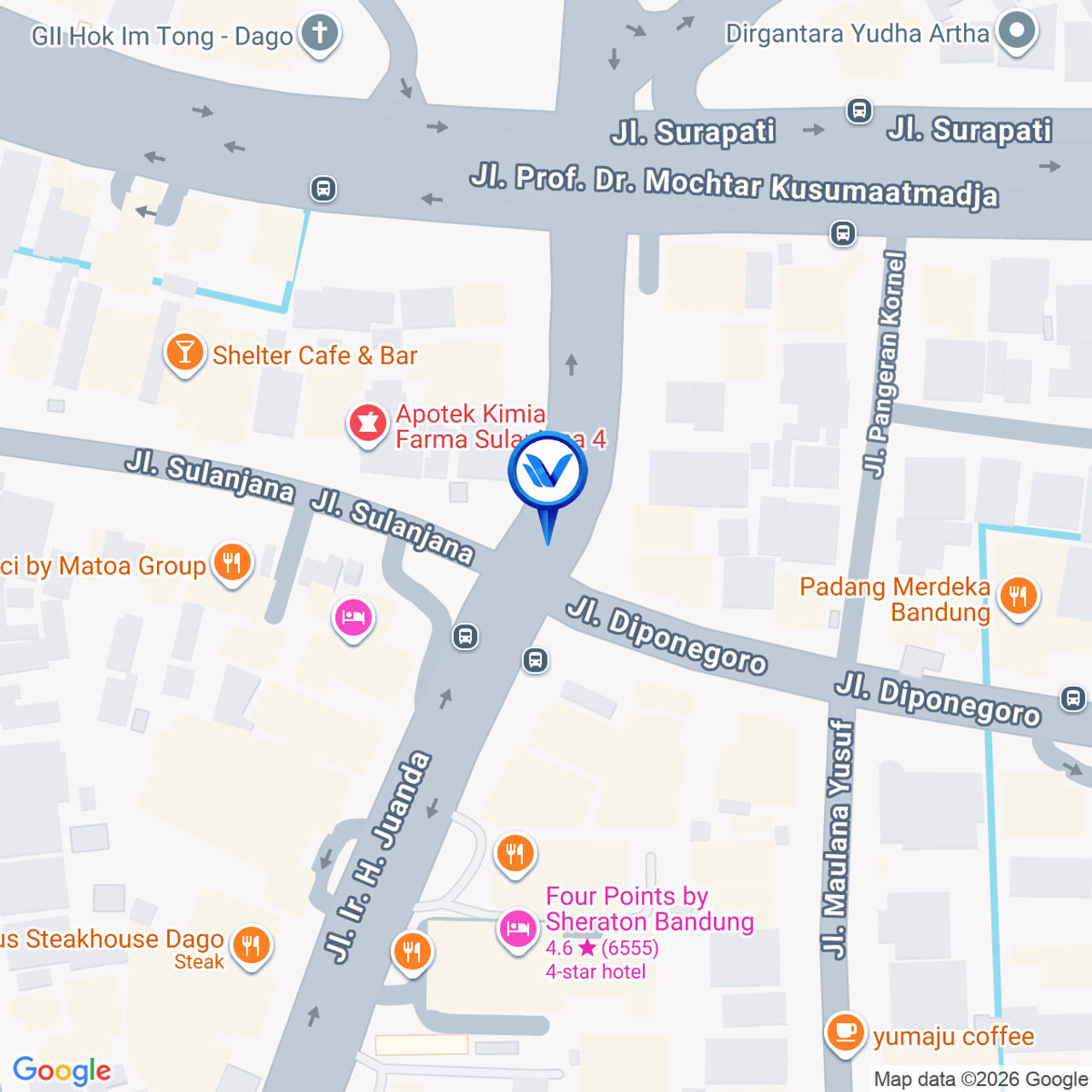 Peta Lokasi Jl. Ir. H. Juanda No.71, Bandung