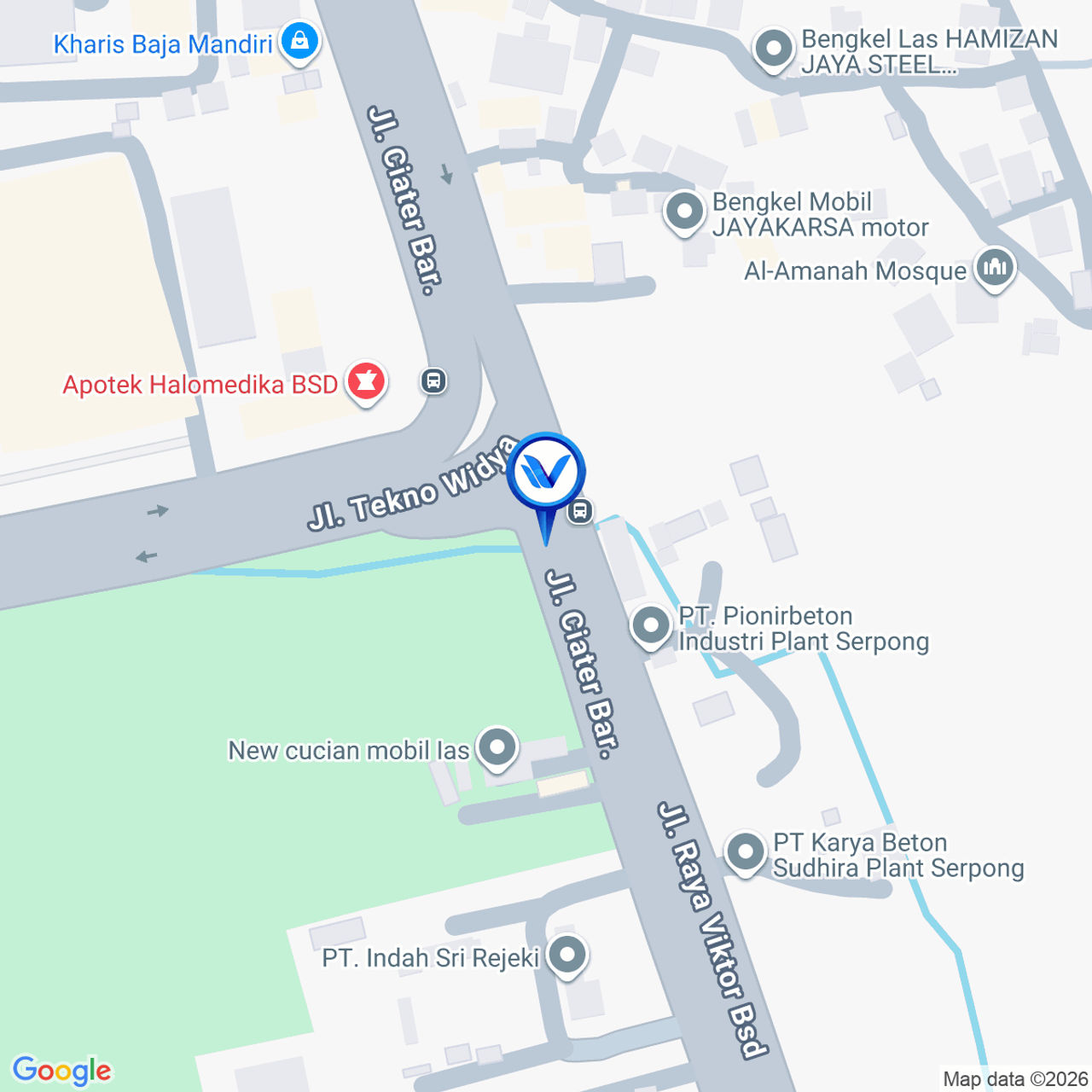 Peta Lokasi Jl. Ciater Barat (Pertigaan Tekno), Tangerang Selatan
