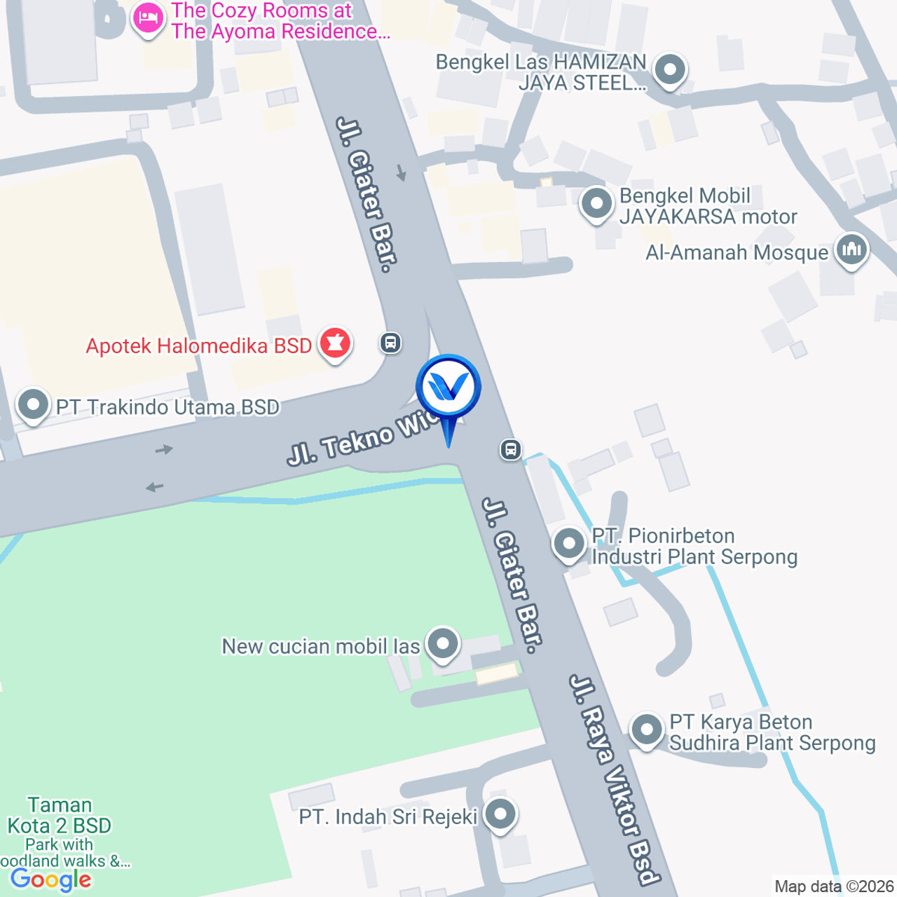 Peta Lokasi JL. Ciater Barat (Pertigaan Tekno), Tangerang Selatan