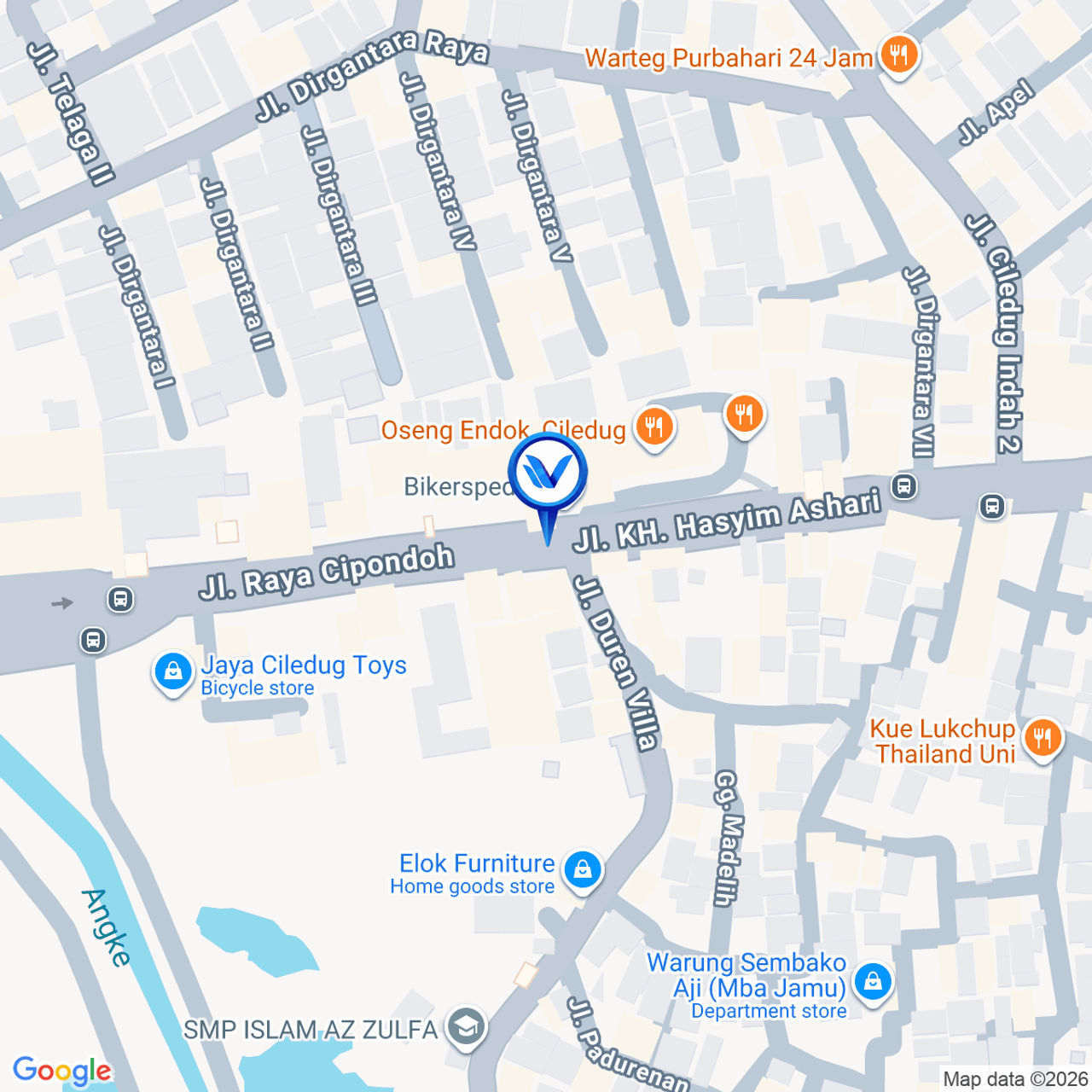 Peta Lokasi JL. KH Hasyim Ashari, Tangerang