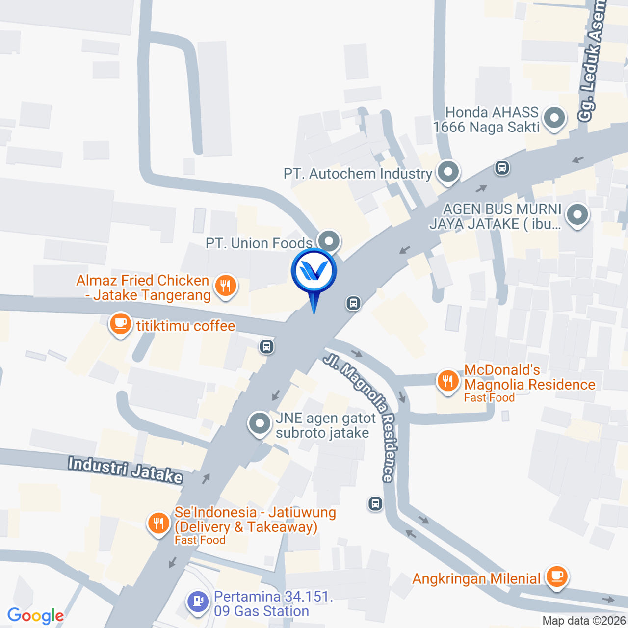 Peta Lokasi JL. Gatot Subroto, Tangerang