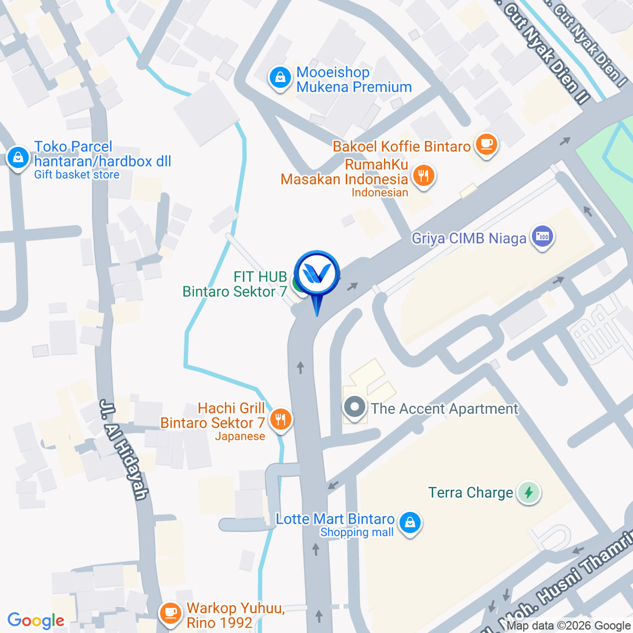 Peta Lokasi JL. Moh Husni Thamrin, Tangerang Selatan